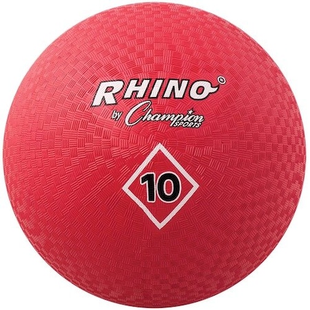 Champion Sports BALL, 10in PLAYGROUND , RD CSIPG10RD